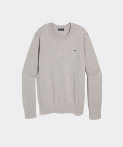 Cotton Cashmere Heritage Crewneck Sweater - Light Gray Heather