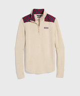 Dreamcloth® Plaid Shoulder Shep Shirt® - Oatmeal Heather