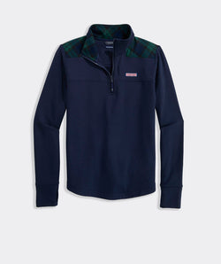 Dreamcloth® Plaid Shoulder Shep Shirt® - Nautical Navy