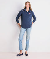 Dreamcloth® Shep Shirt® - Avi Print Indigo Heather