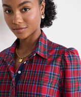 Pippa Poplin Dress - Yuletide Tartan MRed