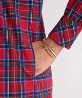 Pippa Poplin Dress - Yuletide Tartan MRed