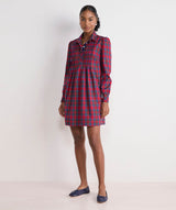 Pippa Poplin Dress - Yuletide Tartan MRed