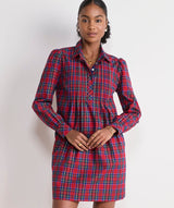 Pippa Poplin Dress - Yuletide Tartan MRed
