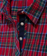 Pippa Poplin Dress - Yuletide Tartan MRed