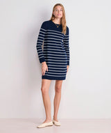 Katie Cotton Rollneck Sweater Dress - Nautical Navy