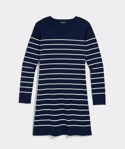 Katie Cotton Rollneck Sweater Dress - Nautical Navy
