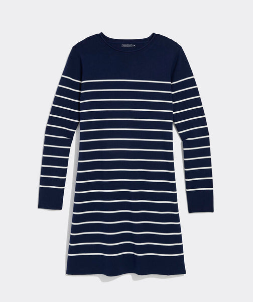 Katie Cotton Rollneck Sweater Dress - Nautical Navy