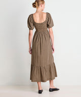 Ellen Maxi Dress - Gingham Cappuccino