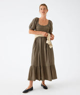 Ellen Maxi Dress - Gingham Cappuccino