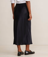 Silky Slip Skirt - jet Black