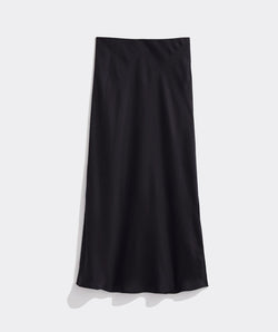 Silky Slip Skirt - jet Black