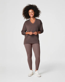 SPANX® AirEssentials Brushed V-Neck Tunic - Heather Smoke