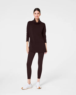 AirEssentials Turtleneck Tunic - Truffle Brown