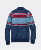 Boys' Fishing Fair Isle Quarter-Zip - Nautical Navy