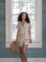 Luna Top - Sand Stripe