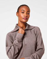 SPANX® AirEssentials Half Zip - Smoke/Silver Shimmer