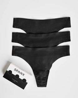 SPANX® Fit-to-You Thong 3-Pack Box - Very Black