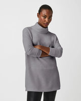 SPANX® AirEssentials Turtleneck Tunic - Medium Grey Heather