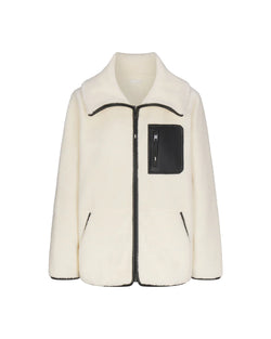 SPANX® Fleece Full Zip - Frosted Ivory