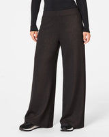 SPANX® AirEssentials Wide Leg Pant - Very Black/Silver Shimmer