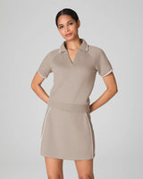 SPANX® AirEssentials Pique Polo Top - Ashwood