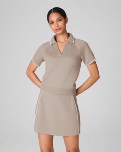SPANX® AirEssentials Pique Polo Top - Ashwood