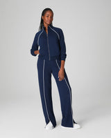 SPANX® AirEssentials Pique Straight Leg Pant - Timeless Navy