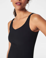 SPANXshape™ Get Moving Contour Rib Shelf Tank - Very Black