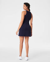 SPANXshape™ Get Moving Zip Front Dress - Lapis Blue