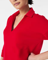 AirEssentials Polo Top - Spanx Red