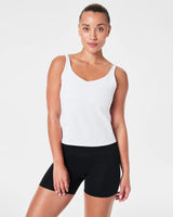 SPANXshape™ Get Moving Contour Rib Shelf Tank - Vivid White