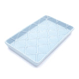 Textured Guest Towel Tray - Blue