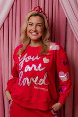 You Are Loved Red Sweatshirt