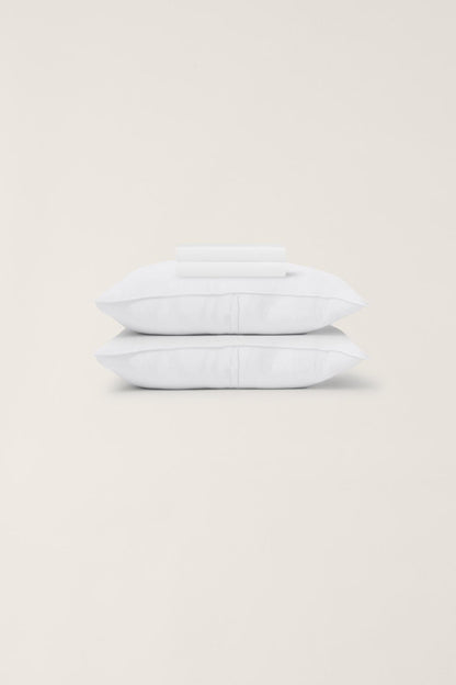 Washed Bamboo Sheet Set - White
