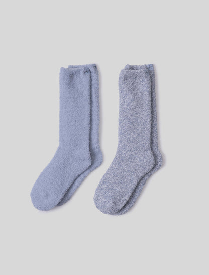 CozyChic® 2 Pair Sock Set - Snow Drop Multi