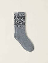 CozyChic® Fair Isle Socks - Moonbeam Multi