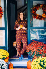 Country Pumpkin Joggers in Brown