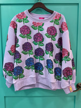 Lavender Hydrangea Sweatshirt