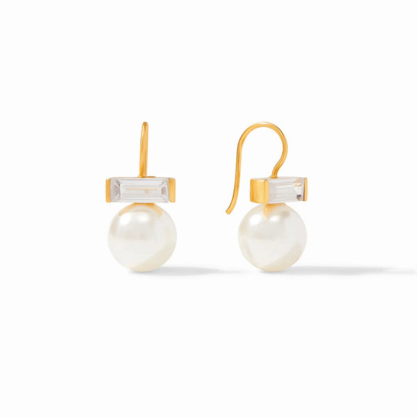 Charlotte Earring - Cubic Zirconia/Pearl