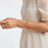 Colette Bead Bangle - Gold