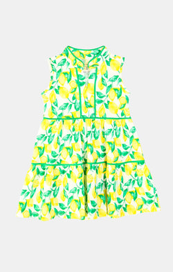 Girls Robin Dress in Lemonade
