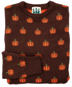 Country Pumpkin Sweater In Brown - Women's