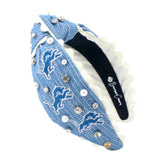 Detroit Lions Adult Cross Stitch Headband