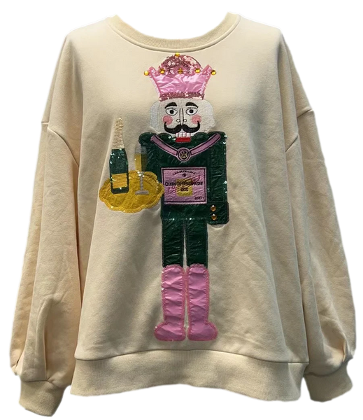 Beige Nutcracker Server Sweatshirt