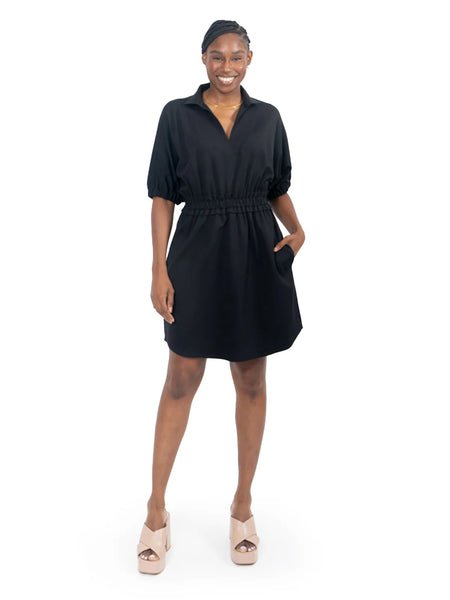 Palmer Dress - Black Ponte