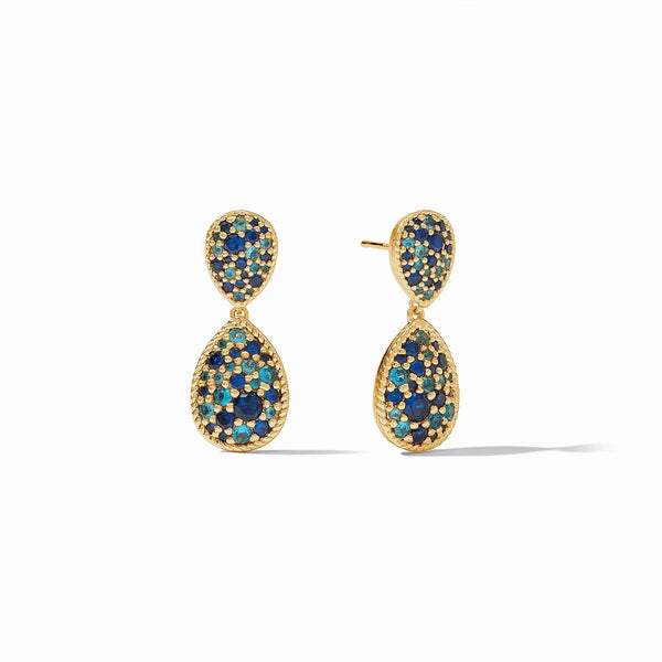 Luna Teardrop Earring - Ombre Blue