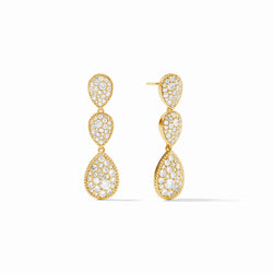 Luna Teardrop Tier Earring - Cubic Zirconia