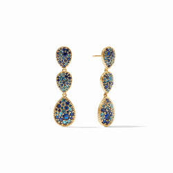 Luna Teardrop Tier Earring - Ombre Blue