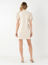 Hampton Mini Dress - Sandshell Vegan Leather